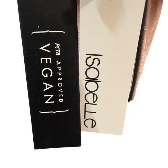 Isabelle Blush Pink Vegan Quilted Crossbody Bag Wallet Set Chain Strap Trendy - Picture 3 of 9